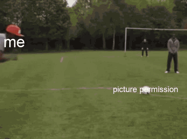 a picture of a man doing a trick with the words picture permission below it