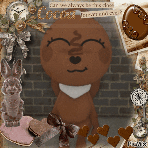 a picture of a gingerbread man with the words " can we always be this close forever and ever " on it