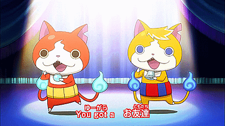two cartoon cats are standing next to each other with the words " you got a " on the bottom right