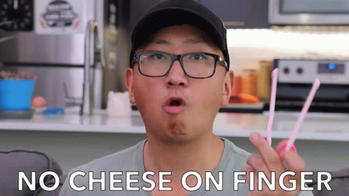 No Cheese On Finger GIF - No Cheese On Finger Clean GIFs