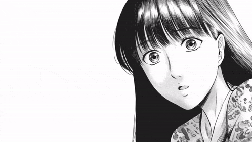 a black and white drawing of a girl with a speech bubble that says " damn that 's crazy "