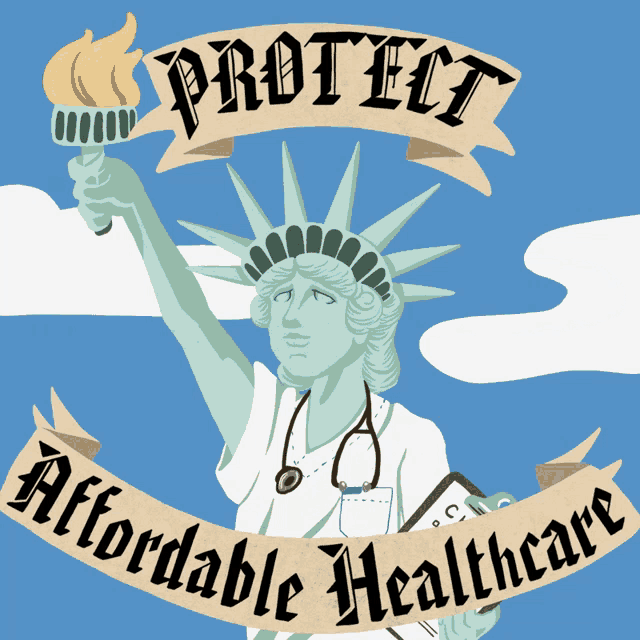 Protect Affordable Healthcare Statue Of Liberty GIF - Protect Affordable Healthcare Statue Of Liberty Affordable Healthcare GIFs