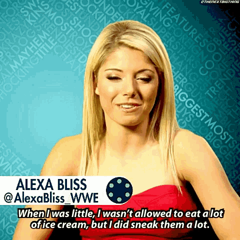 Alexa Bliss Ice Cream GIF - Alexa Bliss Ice Cream Wwe GIFs