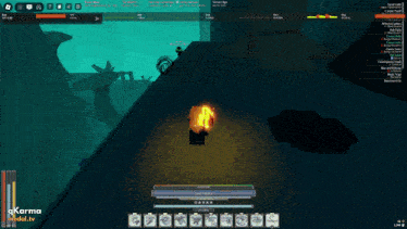 a screenshot of a video game with the words karma on the bottom