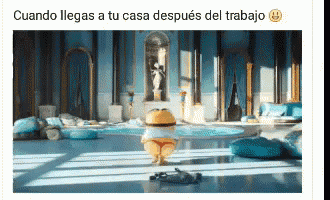 a picture of a minion with the caption cuando llegas a tu casa despues del trabajo