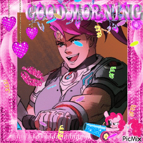 a good morning greeting card with a picture of a cartoon character