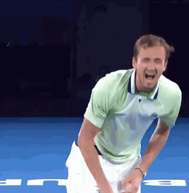 Daniil Medvedev Scream GIF - Daniil Medvedev Scream Tennis GIFs