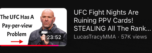 ufc fight nights are ruining ppv cards stealing all the rank lucas tracymma 57k views