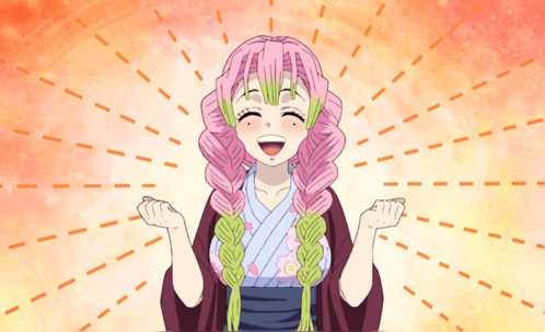Mitsuri Anime GIF - Mitsuri Anime Happy GIFs