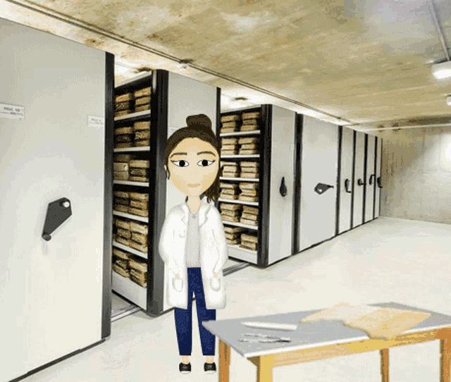 Miss Paper Thinking GIF