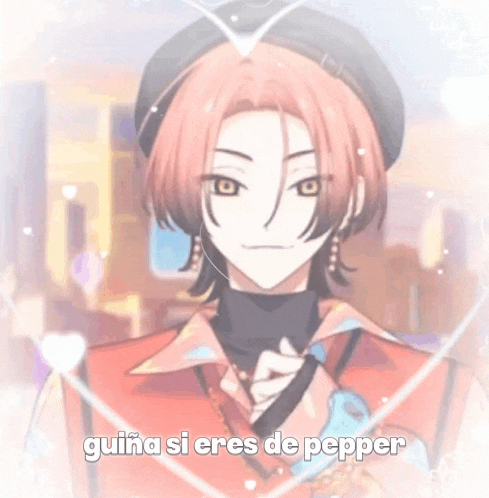 a picture of a person with the words guina si eres de pepper written on the bottom
