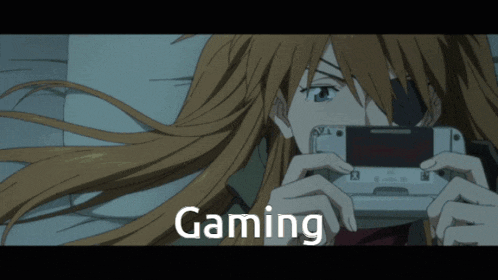 a girl is holding a video game controller and the word gaming is on the bottom right