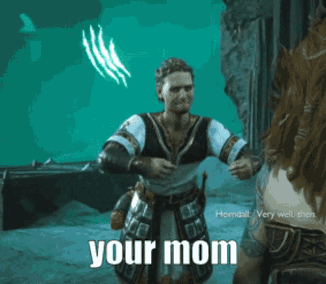 Heimdall God Of War Ragnarok GIF - Heimdall God Of War Ragnarok Your Mom GIFs