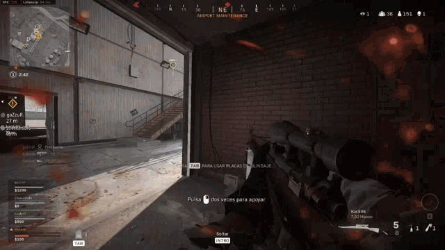 a screenshot of a video game with the number 5 on the bottom