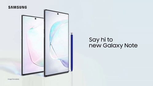 Say Hi To New Galaxy Note Samsung GIF - Say Hi To New Galaxy Note Galaxy Samsung GIFs