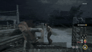 a screenshot of a video game that says escaped from family at the top