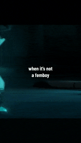 a screenshot of a video game character with the caption when it 's not a femboy