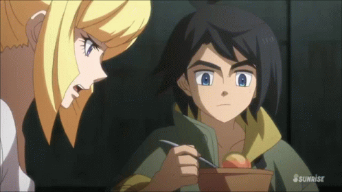 Eating Mikazuki Augus GIF - Eating Mikazuki Augus GIFs