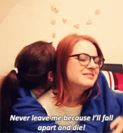 Rose And Rosie Never Leave Mea GIF - Rose And Rosie Never Leave Mea Fall Apart GIFs