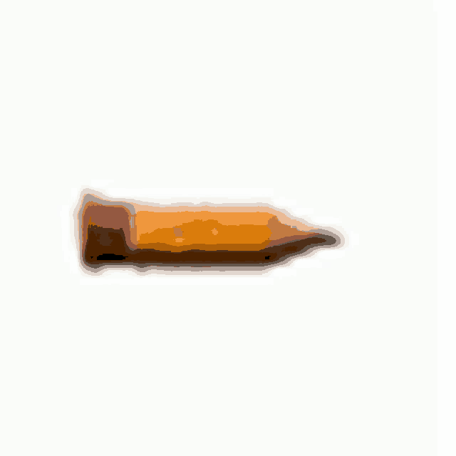 a close up of a pencil on a white background