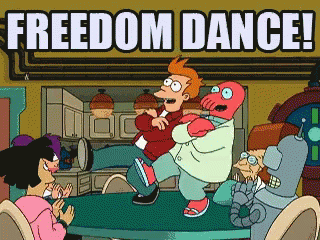 Freedom Dance GIF - Futurama Freedom Dance GIFs