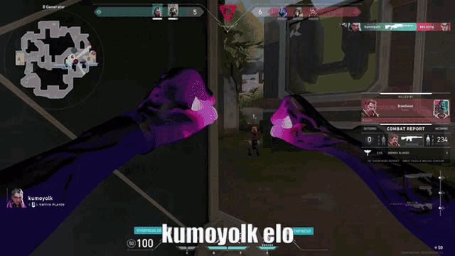 a screenshot of a video game with the name kumayolk elo on the bottom