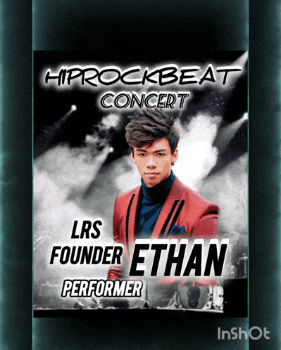 a poster for a hiprockbeat concert with lrs founder ethan