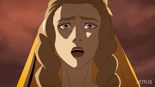 a close up of a woman 's face with a netflix logo on the bottom