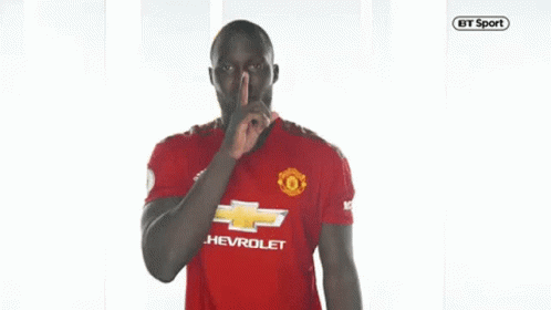 Romelu Lukaku Shush GIF - Romelu Lukaku Shush Shut Up GIFs