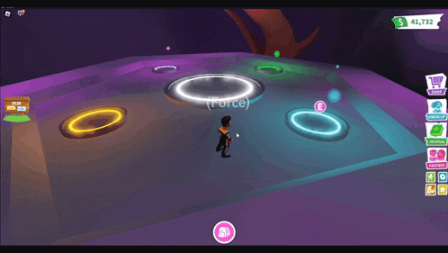 a screenshot of a video game with the word force on the screen