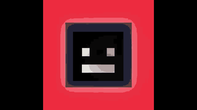 a computer screen shows a bunch of dots on a red background