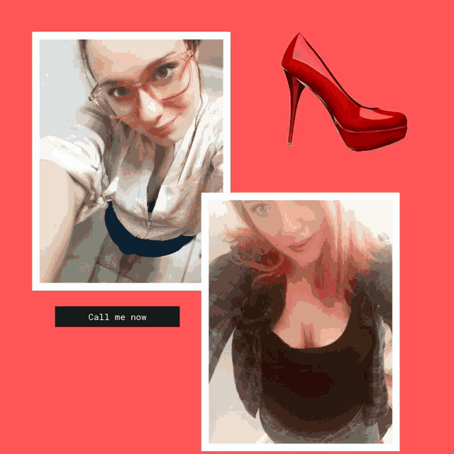 a collage of photos of a woman with the words call me now on the bottom right