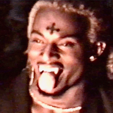 a close up of a person with a cross on their forehead