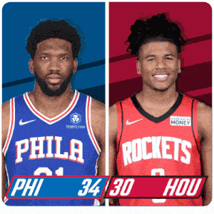 a philadelphia rockets player and a rockets player