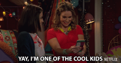 Yay Im One Of The Cool Kids GIF - Yay Im One Of The Cool Kids Cool Kids GIFs