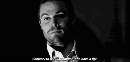 a man in a suit and tie is saying `` contrary to popular opinion , i do have a life . ``