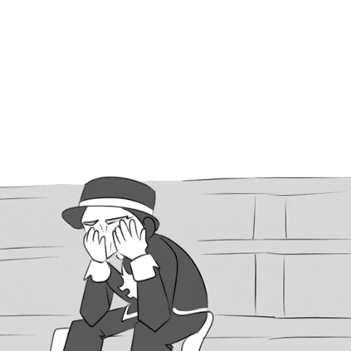 a black and white drawing of a man sitting next to a man holding a newspaper that says tit on it