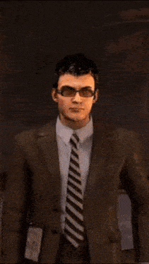 a man in a suit and tie with the words my anger is immeasurable above him