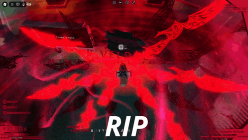 a screenshot of a video game with the word rip on the bottom