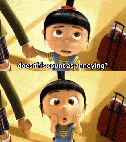 Silly GIF - Agnes Despicable Me Does This Count As Annoying GIFs