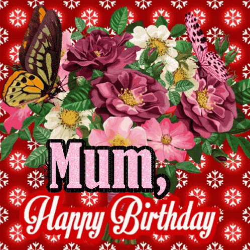 Maman Bonne Fête Maman Sticker - Maman Bonne Fête Maman Happy Birthday Mom  - Discover & Share GIFs
