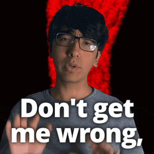 a man wearing glasses says " don 't get me wrong "