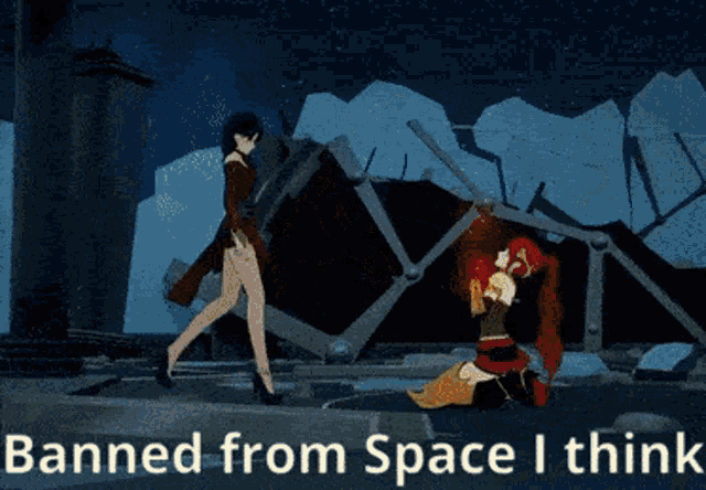 Banned Space I Think GIF - Banned Space I Think Pyrrha GIFs