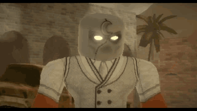 a video game character named wagwan is standing in front of a building