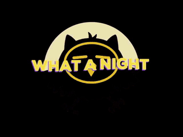 a cartoon of an owl with the words what a night above it
