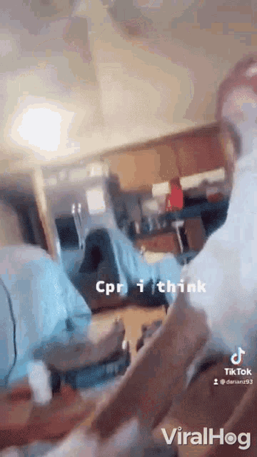 Cpr I Think Viralhog GIF - Cpr I Think Viralhog Dog Trying To Save Me GIFs