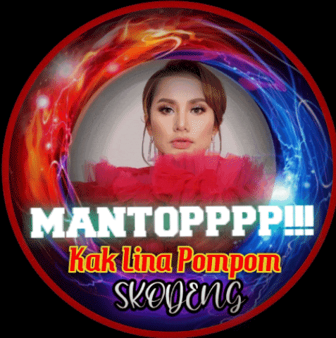a picture of a woman in a red and blue circle with the words mantopppp !!!