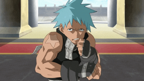 a cartoon character with a star tattoo on his arm