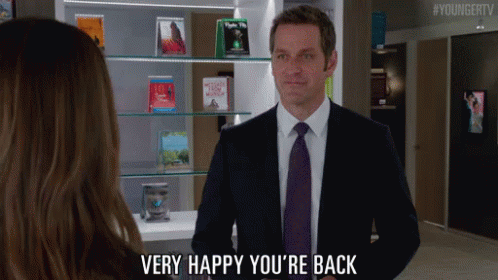 Very Happy You'Re Back GIF - Charles Brooks Happy Youre Back Younger Tv GIFs