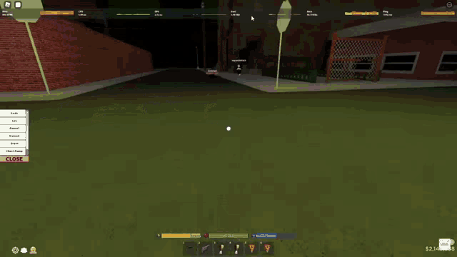 a screenshot of a video game with a close button in the lower right corner